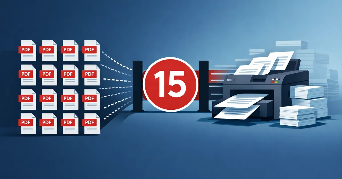 Batch Print PDF Files: Break the 15-File Limit