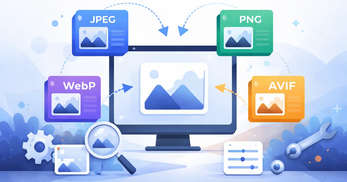 Image Format Conversion Guide: JPEG, PNG, WebP, AVIF
